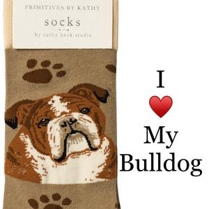 BULLDOG Unisex Socks Whimsical Animal Puppy Lovers Veterinarian Thank You Gifts